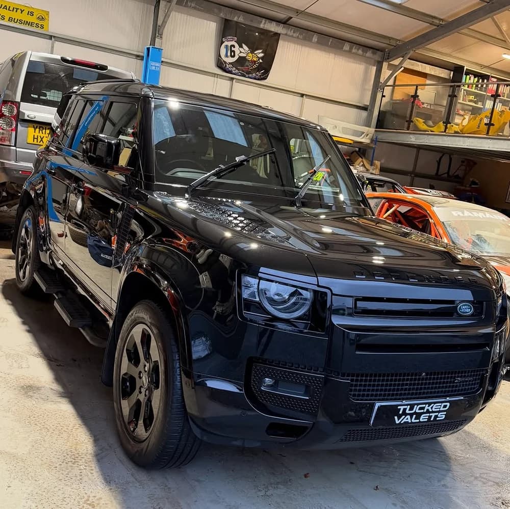 Land Rover Defender in for a Tucked Detail with multi stage paint correction