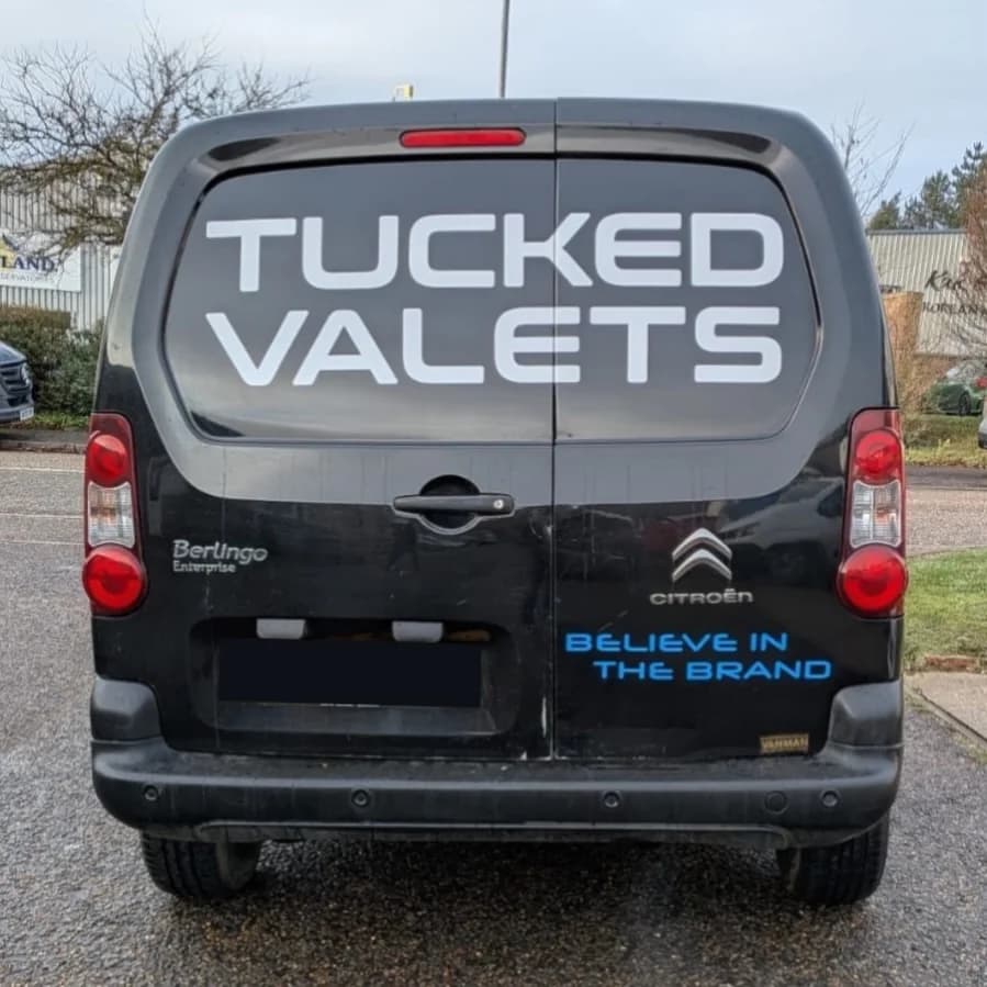 The second Tucked Valets van, on the road for maintenance cleans